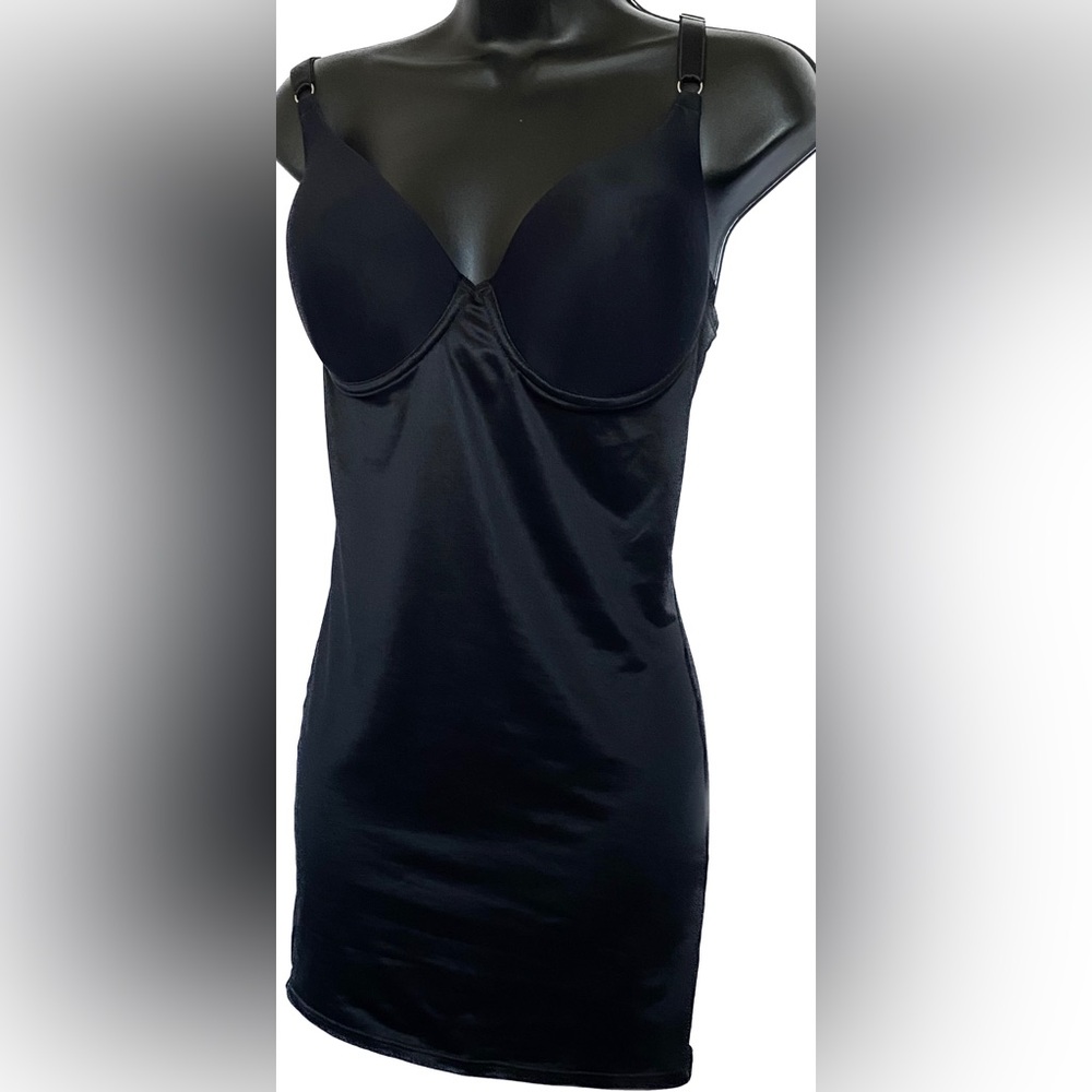 Flexees  BLK Full Slip Shapewear, 36D *P1052